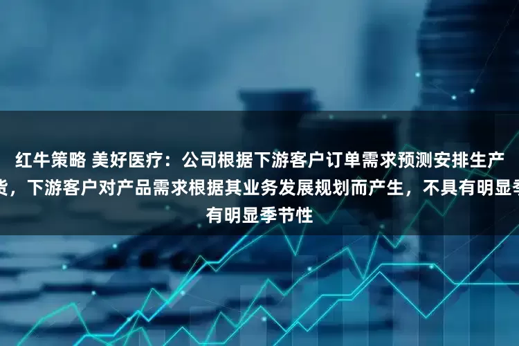 红牛策略 美好医疗：公司根据下游客户订单需求预测安排生产并发货，下游客户对产品需求根据其业务发展规划而产生，不具有明显季节性